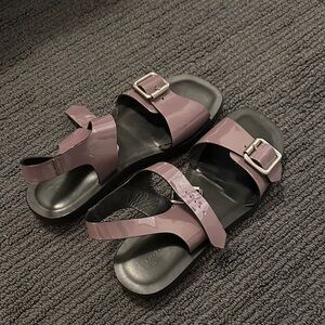 Rachel Comey Mauve and Black Sandals